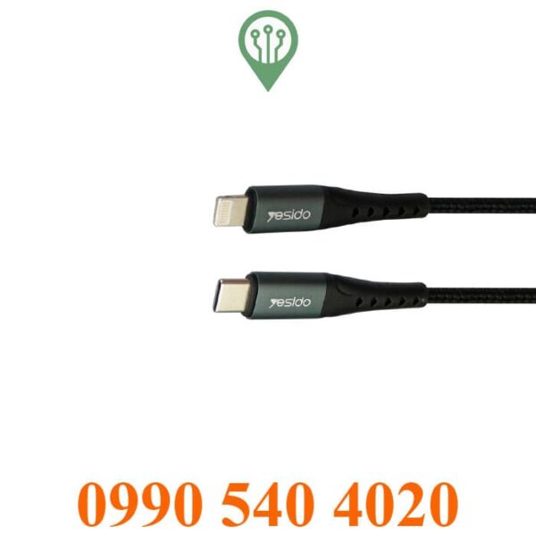 1.2 meter USB-C to Lightning Yesido model CA-64 conversion cable