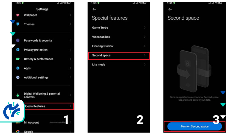 ایجاد فضای شخصی و ایمن با قابلیت Second Space