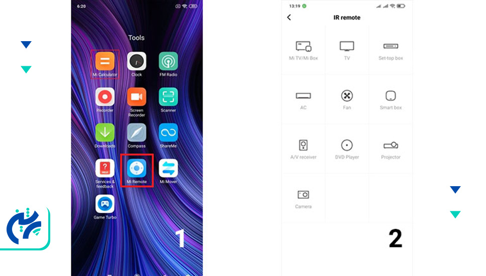 تبدیل گوشی شیائومی به ریموت کنترل هوشمند با Mi Remote